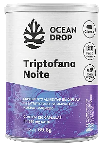 MAGNÉSIO TRIPTOFANO NOITE funcionamento neuromuscular - OCEAN DROP