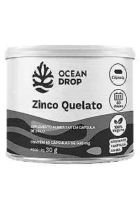 ZINCO QUELATO funcionamento do sistema imune - 60 CAPS OCEAN DROP