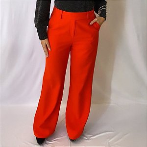 Calça Reta Twill Alfaiataria