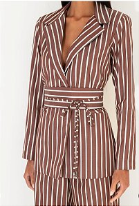 Conjunto Alfaiataria Listrado Elegance