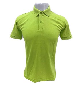 Camisa Polo Piquet Masculina Verde Limão