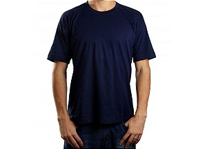 Camiseta Penteada Fio 30.1 Azul Marinho