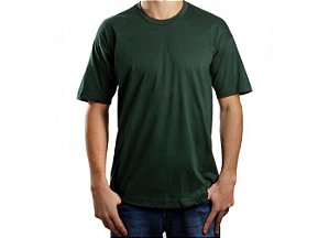 Camiseta Penteada Fio 30.1 Verde Escuro