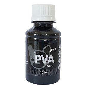 Tinta PVA Fosca 100ml - Preto