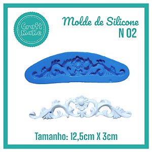 Molde de Silicone 02 - Arabesco Margarida P