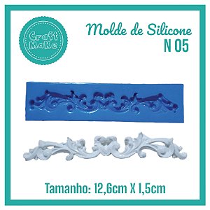Molde de Silicone 05 - Arabesco Reto P
