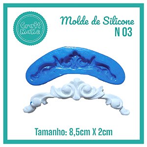 Molde de Silicone 03 - Arabesco Grécia P