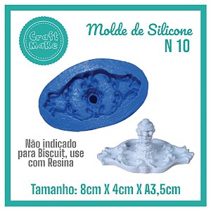 Molde de Silicone 10 - Puxador Colonial Retangular