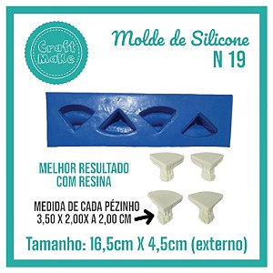 Molde de Silicone 19 - Pézinhos Roma