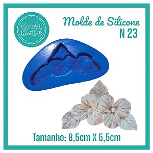 Molde de Silicone 23 - Cantoneira Violetas