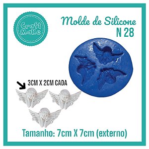 Molde de Silicone 28 - Trio de Anjos