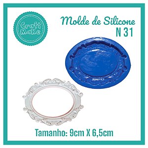 Molde de Silicone 31 - Moldura Provençal M
