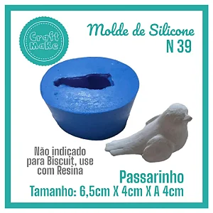 Molde de Silicone 39 - Passarinho Jerônimo