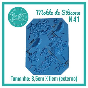 Molde de Silicone 41 - Passarinhos