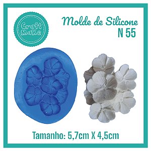 Molde de Silicone 55 - Mini Violetas