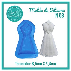 Molde de Silicone 58 - Vestido
