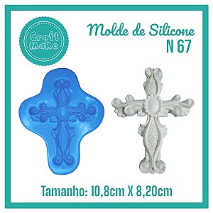 Molde de Silicone 67 - Cruz