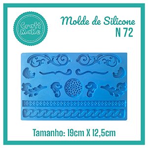 Molde de Silicone 72 - Arabescos