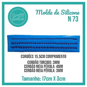 Molde de Silicone 73 - Cordões