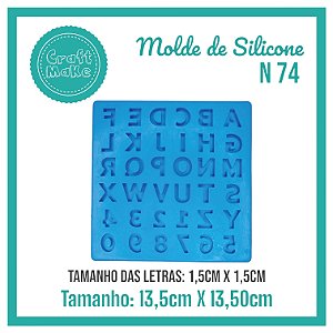 Molde de Silicone 74 - Alfabeto