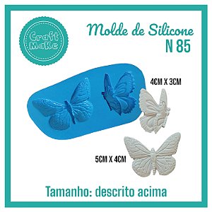 Molde de Silicone 85- Borboletas