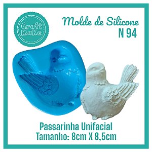 Molde de Silicone 94 - Passarinha G (unifacial)