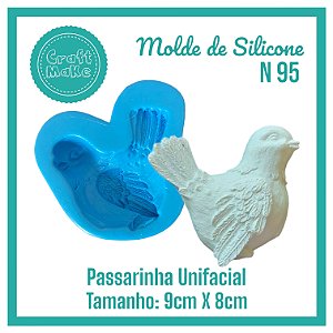 Molde de Silicone 95 - Passarinho G (unifacial)