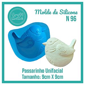 Molde de Silicone 96 - Passarinho GG (unifacial)