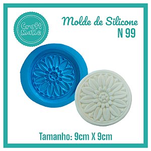 Molde de Silicone 99 - Aplique Margarida