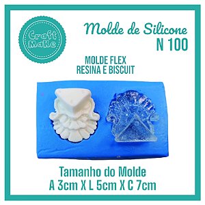 Molde de Silicone 100 - Pézinhos Colizeu - Molde Flex