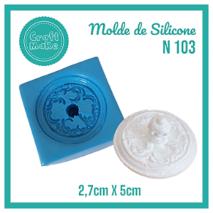 Molde de Silicone 103 - Puxador Redondo