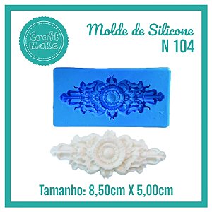 Molde de Silicone 104 - Aplique Belga