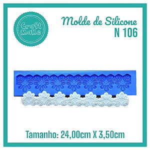 Molde de Silicone 106 - Barrado Simples