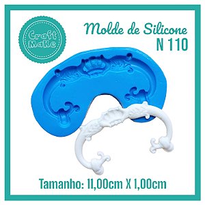 Molde de Silicone 110 - Alça Coroa