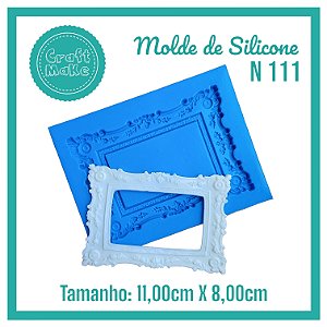 Molde de Silicone 111 - Moldura Retangular GG Provance