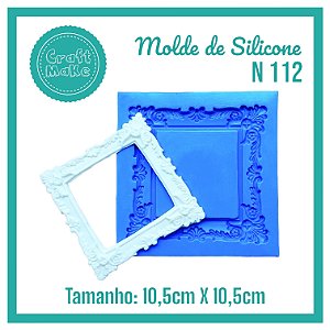 Molde de Silicone 112 - Moldura Quadrada GG Provance