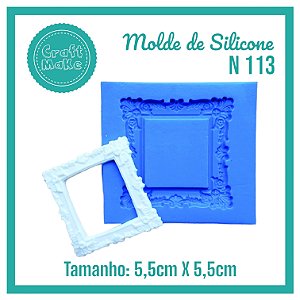 Molde de Silicone 113 - Moldura Quadrada P Provance