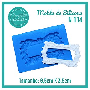 Molde de Silicone 114 - Moldura Retangular P Provance