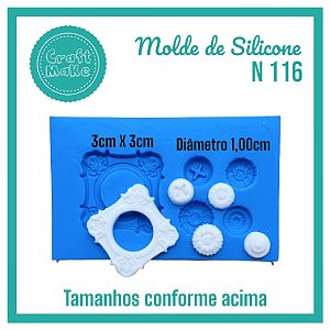 Molde de Silicone 116 - Molde Base e Parafusos