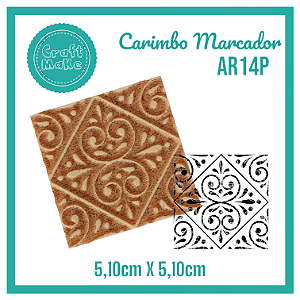 Carimbo Marcador AR14P - Azulejo Arabesco
