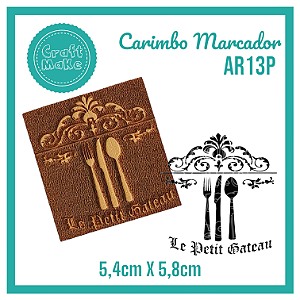 Carimbo Marcador AR13P - Talheres Mini