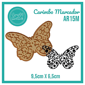 Carimbo Marcador AR15M - Borboleta Arabesco