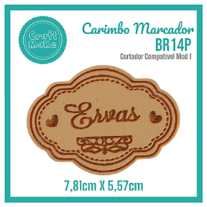 Carimbo Marcador BR14P - Ervas