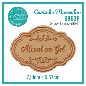 Carimbo Marcador BR63P - Álcool em Gel
