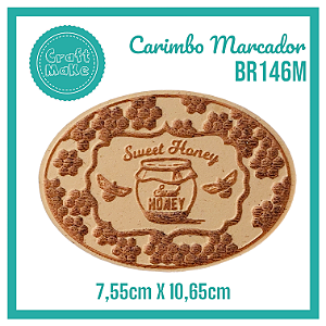 Carimbo Marcador BR146M - Honey Oval