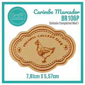 Carimbo Marcador BR106P - Galinha
