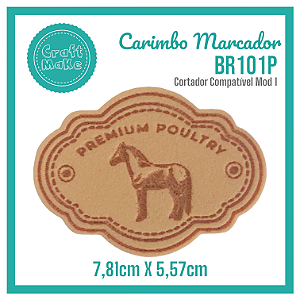 Carimbo Marcador BR101P - Cavalo Farm House