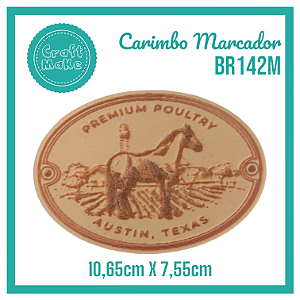 Carimbo Marcador BR142M - Cavalo Farm House