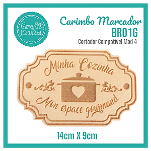 Carimbo Marcador BR01G - Minha Cozinha