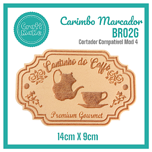 Carimbo Marcador BR02G - Cantinho do Café